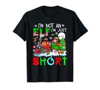I'm Not An Elf I'm Just Short Xmas Elf On Train Colorful T-Shirt