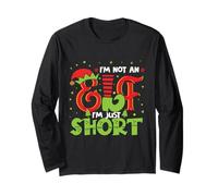 I'm Not an Elf Just Short Adorable Family Group Xmas Costume Long Sleeve T-Shirt