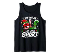 I'm not an Elf Just Short Kids Men Women Funny Xmas Elf Tank Top