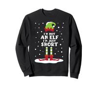 I'm Not An Elf Just Short Matching Family Cute Snowy Xmas Sweatshirt