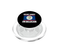 I'm Not Angry Belizean Belize Flag Belizean-American PopSockets PopGrip for MagSafe