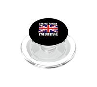 I'm Not Angry British United Kingdom Flag Union Jack PopSockets PopGrip for MagSafe
