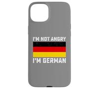 I'm Not Angry I'm German Funny Germany Flag Oktoberfest Case for iPhone 15 Plus
