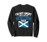 I'm Not Angry This Is Just My Scottish Face Funny Scotland Sweatshirt