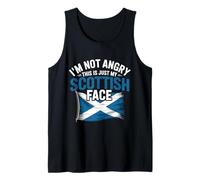 I'm Not Angry This is Just My Scottish Face Funny Scotland Tank Top