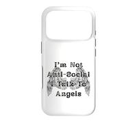 I'm Not Anti-Social I Talk to Angels Wings Case for iPhone 17 Pro