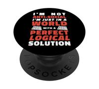 I'm Not Anti-Social Sudoku Has A Logical Solution PopSockets Adhesive PopGrip