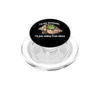 I'm Not Antisocial I’m Just Hiding From Idiots Frog Seashell PopSockets PopGrip for MagSafe