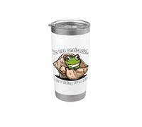 I'm Not Antisocial I’m Just Hiding from Idiots Frog Seashell Stainless Steel Insulated Tumbler