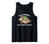 I'm Not Antisocial I’m Just Hiding from Idiots Frog Seashell Tank Top