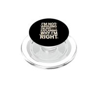 I'm Not Arguing I'm Just Explaining Why I'm Right Cat PopSockets PopGrip for MagSafe