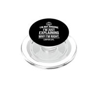 I'm Not Arguing Just Explaining Why I'm Right Lawyer Graphic PopSockets PopGrip for MagSafe