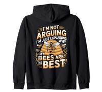 I'm Not Arguing My Bees Are The Best Beekeeper Humor Zip Hoodie