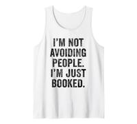 I'm Not Avoiding People I'm Just Booked Funny Book Lover Mom Tank Top