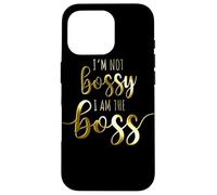 I'm Not Bossy I Am The Boss Female Success Lady Girl Boss Case for iPhone 16 Pro