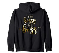 I'm Not Bossy I Am The Boss Female Success Lady Girl Boss Zip Hoodie
