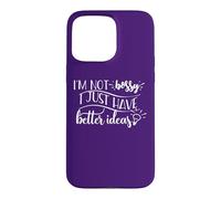 I'm not bossy I just have better ideas Funny Lightbulb Meme Case for iPhone 15 Pro Max