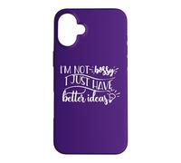 I'm not bossy I just have better ideas Funny Lightbulb Meme Case for iPhone 16 Plus