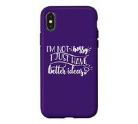 I'm not bossy I just have better ideas Funny Lightbulb Meme Case for iPhone X/XS