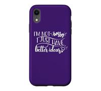 I'm not bossy I just have better ideas Funny Lightbulb Meme Case for iPhone XR