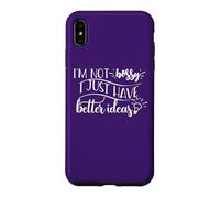 I'm not bossy I just have better ideas Funny Lightbulb Meme Case for iPhone XS Max