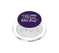 I'm not bossy I just have better ideas Funny Lightbulb Meme PopSockets PopGrip for MagSafe