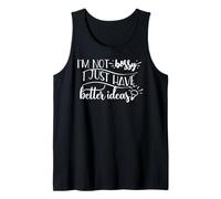 I'm not Bossy I just Have Better Ideas Funny Lightbulb Meme Tank Top