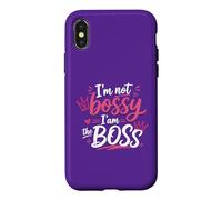"I'm Not Bossy I'm The Boss Funny Case for iPhone X/XS