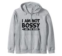 I'm Not Bossy I'm The Boss Girls Lady Cool Boss Woman Funny Zip Hoodie