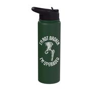 I'm Not Broken I'm Upgraded Hip Replacement Surgery Get Well Stainless Steel Insulated Water Bottle