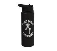 I'm Not Broken I'm Upgraded Hip Replacement Surgery Get Well Stainless Steel Insulated Water Bottle