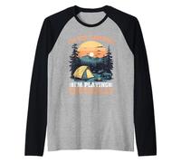 I'm Not Camping I'm Playing Tactically Gamer Strategy - Raglan Baseball Tee