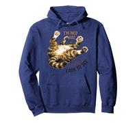 Im Not Clumsy Im Just Testing Gravity Funny Tabby Cat Paws Pullover Hoodie