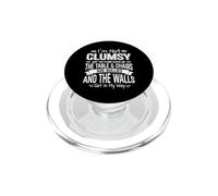 I'm Not Clumsy Just The Floor Hates Me Funny Awkward Humor PopSockets PopGrip for MagSafe