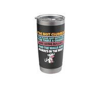 I'm Not Clumsy The Floor Hates Me Foolish Cow Stainless Steel Insulated Tumbler