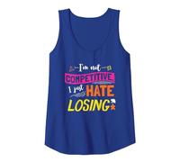 I'm Not Competitive I Just Hate Losing Funny Board Game Tank Top, Women, Royal Blue, Large