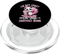 I'm Not Crazy I'm Just Creatively Insane PopSockets PopGrip for MagSafe