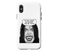 I'm Not Crazy My Mother Had Me Tested Pop Art Emo Goth Girl Case for iPhone X/XS
