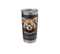 Im Not Crazy My Reality is Just Different Red Panda Glasses Stainless Steel Insulated Tumbler