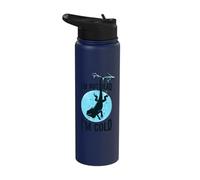I'm Not Dead I'm Cold Funny Lizard Winter Reptile Humor Stainless Steel Insulated Water Bottle