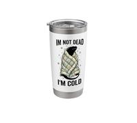 Im Not Dead Im Cold Lizard Funny Winter Reptile Stainless Steel Insulated Tumbler