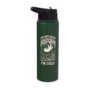 I'm Not Dead I'm Cold Lizard Winter Houseplant Iguana Stainless Steel Insulated Water Bottle