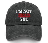 I'm Not Dead Yet Hat for Men Funny Baseball Caps Funny Gifts for Women, Allblack, One Size