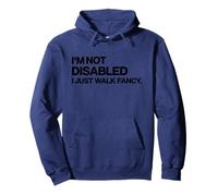 I'm Not Disabled I Just Walk Fancy White Cane Awareness Day Pullover Hoodie