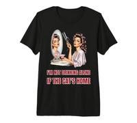 I'm Not Drinking Alone If The Cat's Home Retro Cocktail Premium T-Shirt