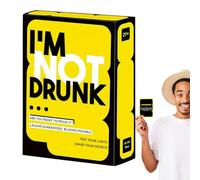 I'M NOT DRUNK - 90g, bachelo Party Game, Nonstop Laughter | Easy To Play Amusing Cards, Quickfire Card Game For Friends, Fun Parties And Board Games Night With Your Group