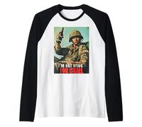 I'm Not Dying for Israel, Trump American 2025 Raglan Baseball Tee