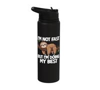I'm Not Fast But I'm Doing My Best Sloth Stainless Steel Insulated Water Bottle