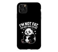 I'm Not Fat I'm Just Easy To See Panda Wildlife Animal Humor Case for iPhone 11 Pro Max