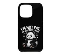 I'm Not Fat I'm Just Easy To See Panda Wildlife Animal Humor Case for iPhone 13 Pro